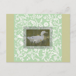 Watercolor Duck Postcard