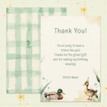 Watercolor Duck with Teal & Yellow Birthday Party