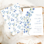 Watercolor Dusty Blue Floral Wedding Invitation<br><div class="desc">Watercolor Dusty Blue Floral Wedding Invitation</div>