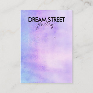 Watercolor Earring Display Card