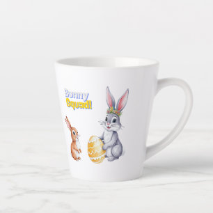 Watercolor Easter Card for Spring Holidays Latte Mug