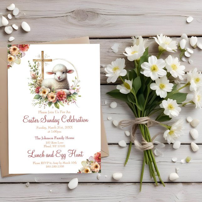 Watercolor Easter Celebration Invitation (Creator Uploaded)