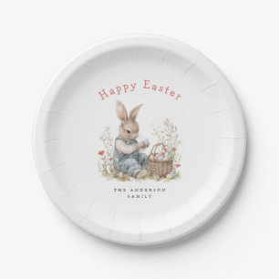 Watercolor Easter Party Paper Plate