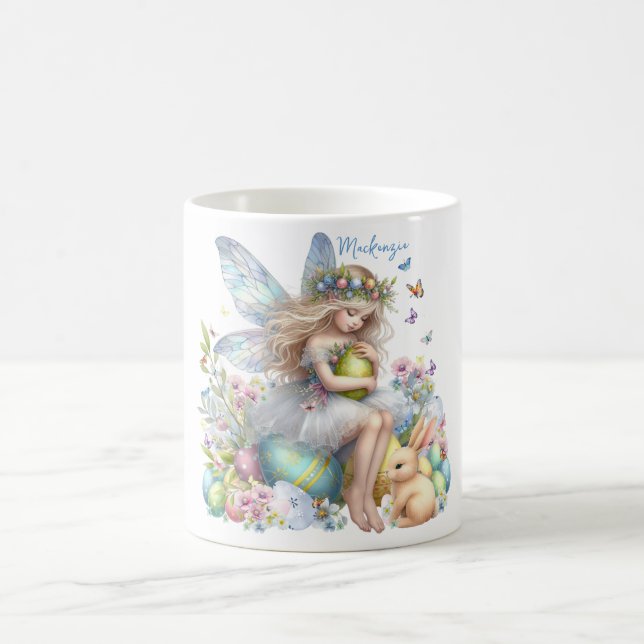 Watercolor Easter Spring Fairy Coffee Mug (Center)
