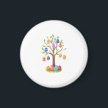 Watercolor Easter Tree with Hanging Decorated Eggs Magnet<br><div class="desc">A stunning watercolor illustration of a magical Easter tree adorned with colorful hanging eggs. With vibrant patterns and lush green leaves,  this whimsical spring design brings a festive and artistic touch to your collection. Perfect for planners,  water bottles,  or as a unique holiday gift.</div>