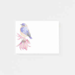 Watercolor Eastern Bluebird Blue Bird Art Post-it Notes