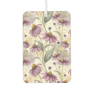 Watercolor Echinacea Purple & Gold  Air Freshener