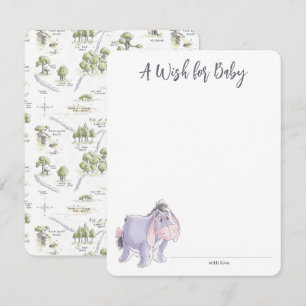 Watercolor Eeyore Baby Shower Card