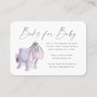 Watercolor Eeyore | Books for Baby Insert Card