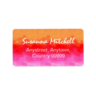 Watercolor Effects Fruit Salad ID134 Label