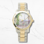 Watercolor Eiffel Tower Paris French Cafe Watch<br><div class="desc">Watercolor Eiffel Tower Paris French Cafe Watches features a watercolor french cafe seating area with Paris and the Eiffel Tower in the background. Created by Evco Studio www.zazzle.com/store/evcostudio</div>