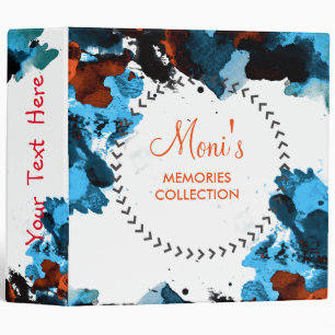 Watercolor Elegant Abstract Vintage Personalize Binder