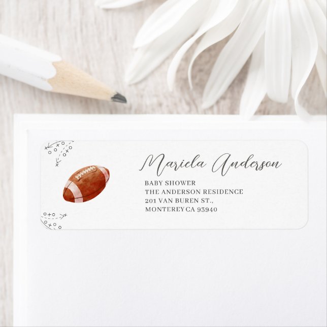 Watercolor Elegant american football sports baby s (Insitu)