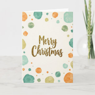 Watercolor Elegant Christmas Card