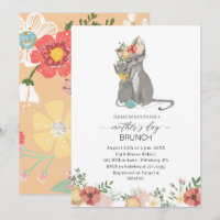 Watercolor Elegant Mother is Day brunch Baby showe