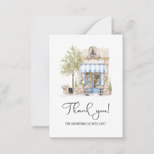 Watercolor Elegant She Said Oui Bridal Shower Than Card