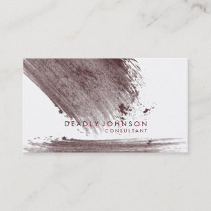 Watercolor Elegant Simple Splatter Abstract Business Card