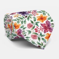 Watercolor Elegant Summer Flowers Bright Hues