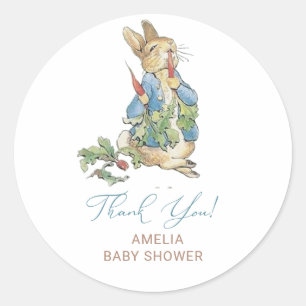 Watercolor elegant Wildflower Peter Rabbit Sticker