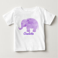 Watercolor Elephant Spot Print Customizable