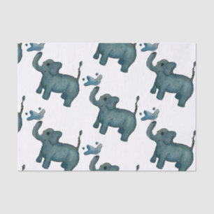 Watercolor Elephant Tissue Paper