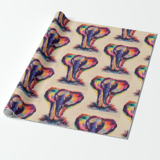 Watercolor Elephant Wrapping Paper
