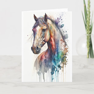 WATERCOLOR EQUINE ALL-OCCASION CARD