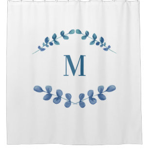Watercolor Eucalyptus Botanical Monogram
