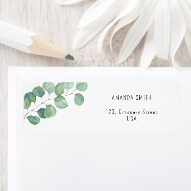 Watercolor Eucalyptus branch  (Insitu)