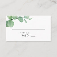 Watercolor eucalyptus. Elegant greenery wedding