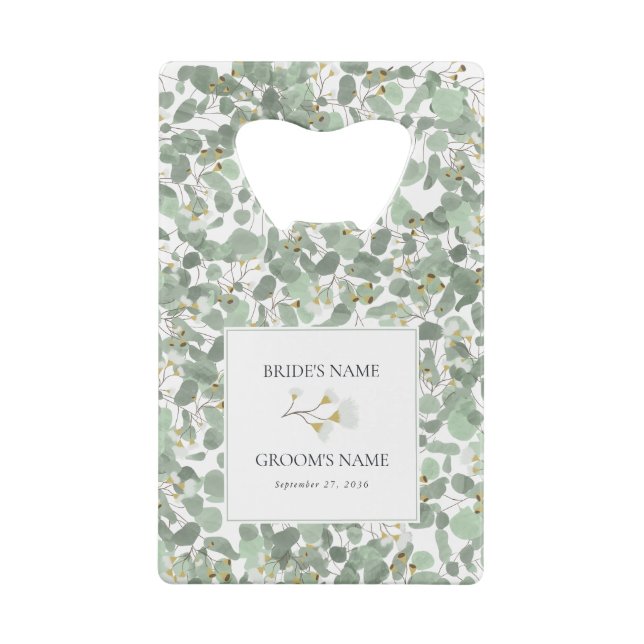 Watercolor Eucalyptus Greenery Blossoms Wedding (Dos)