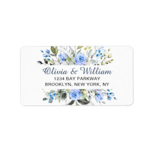 Watercolor Eucalyptus Greenery  Elegant  Address Label