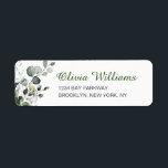 Watercolor Eucalyptus Greenery  Elegant Chic<br><div class="desc">For further customization,  please click the "customize further" link and use our design tool to modify this template. 
 If you need help or matching items,  please contact me.</div>