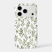 Watercolor Eucalyptus Greenery Leaves Pattern  