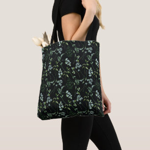 Watercolor Eucalyptus Greenery Leaves Tote Bag