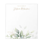 Watercolor Eucalyptus Greenery Personalized