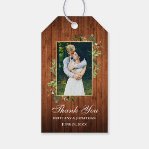 Watercolor Eucalyptus Greenery Wood Wedding Gift Tags