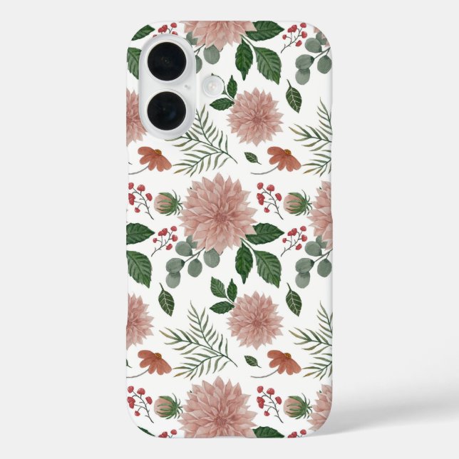  Watercolor Eucalyptus Leaf Floral  Case-Mate iPhone Case (Back)