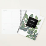 Watercolor eucalyptus leaves personal elegant planner<br><div class="desc">Watercolor eucalyptus leaves personal elegant Planner.
You can personalize it and add your own name, text and year, </div>
