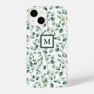 Watercolor Eucalyptus Pattern iPhone 14 Case