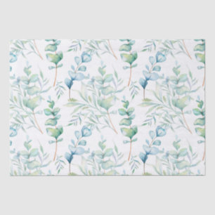 Watercolor Eucalyptus Pattern Tissue Paper