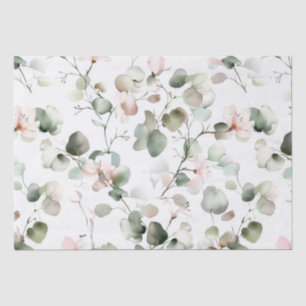 Watercolor Eucalyptus Pattern Tissue Paper