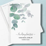 Watercolor Eucalyptus Personalized Jeweller 2025 Planner<br><div class="desc">This unique planner is decorated with watercolor eucalyptus leaves and stylish script typography.. 
Easily customizable.
Original Watercolor © Michele Davies.</div>