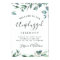 Watercolor Eucalyptus Unplugged Wedding Ceremony