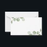 Watercolor Eucalyptus Wedding Advice and Wishes Card<br><div class="desc">Celebrate your special day with these beautifully wedding advice and wishes card,  decorated with soft watercolor eucalyptus on a white background.

Perfect for wedding,  baby shower,  birthday party,  bridal shower,  bachelorette party and any special occasions.</div>