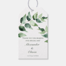 Watercolor Eucalyptus Wedding | White