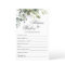 Watercolor Eucalyptus Wishes & Advice Card