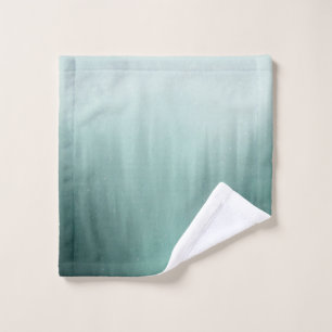 Watercolor Evergreen Forest in Mist Painting Wash Cloth