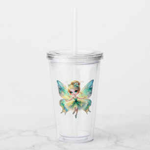 Watercolor Fairy Acrylic Tumbler