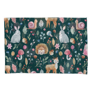 Watercolor Fairy Forest Children's Pattern Pillowcase